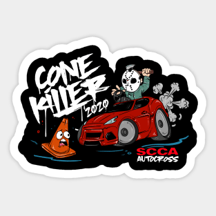 CONE KILLER SCCA Sticker